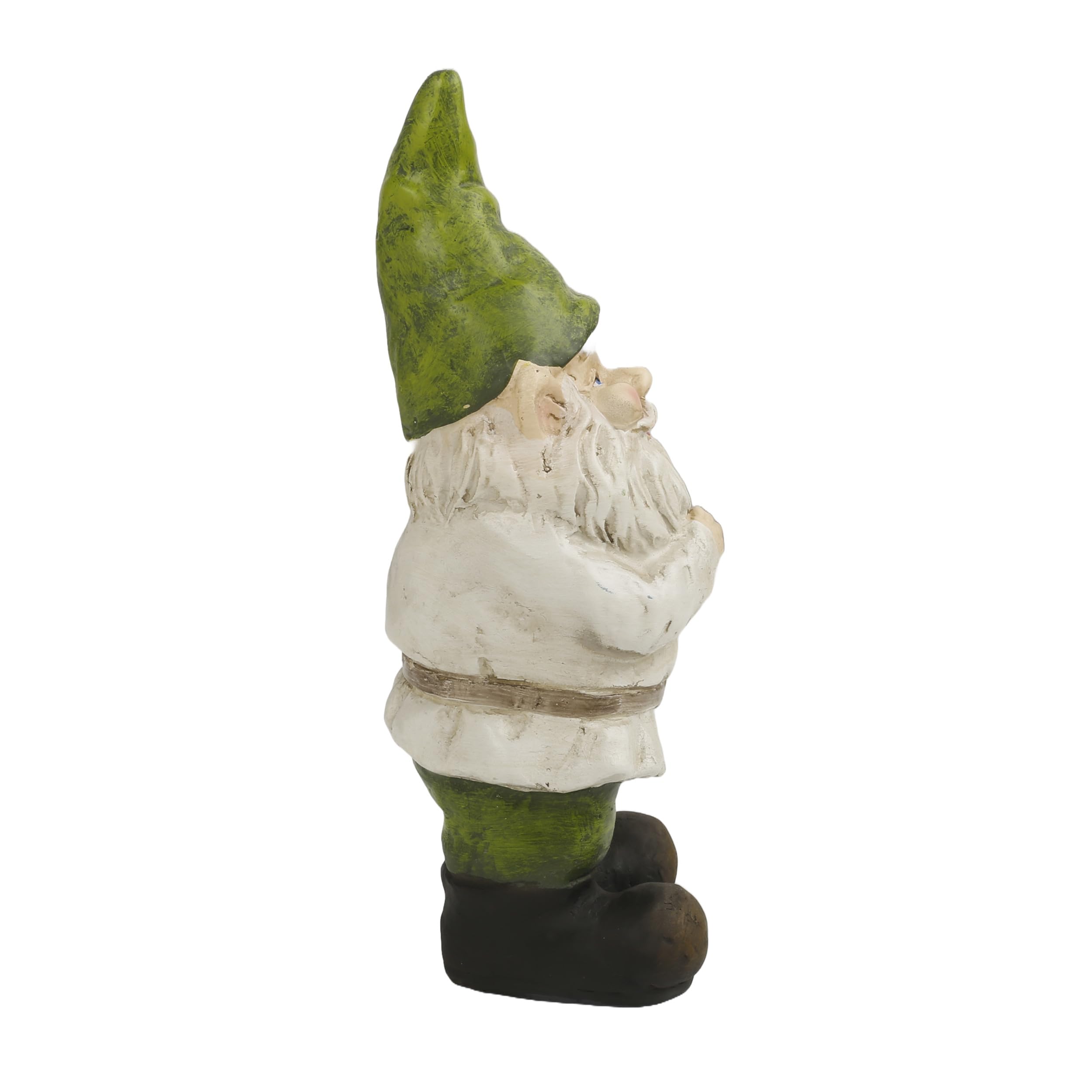 Alpine Corporation gnome with packaging and manual indicating included 1-year support