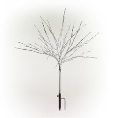 Alpine Corporation close-up of flexible metallic branches highlighting adjustable styling and light reflections