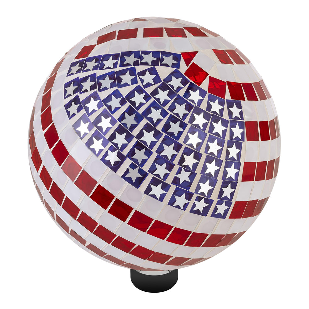 Alpine Corporation globe side angle highlighting smooth finish and tile pattern