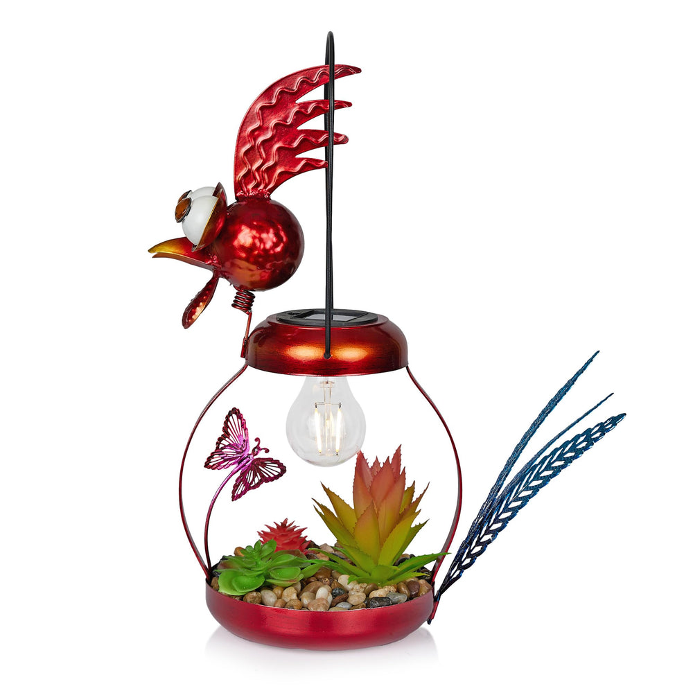 Alpine Corporation enclosed LED detail highlighting warm-white light benefit