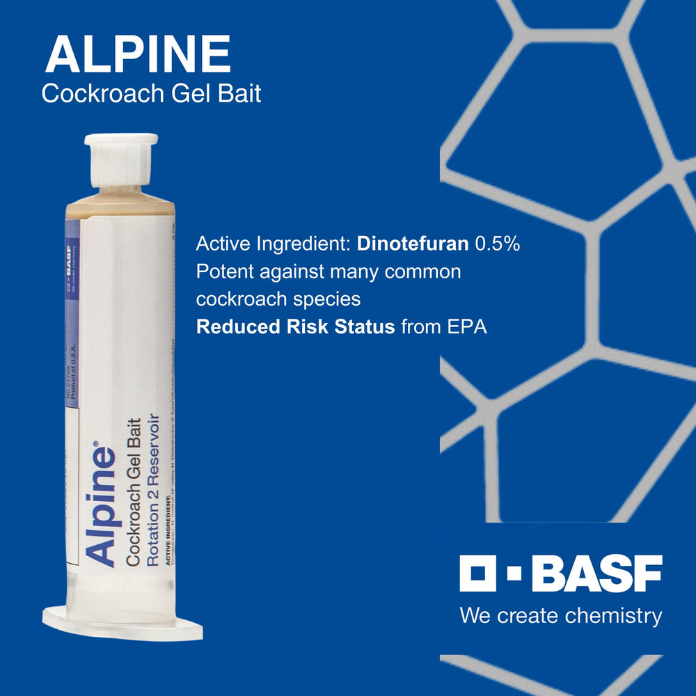 Alpine Rotation 2 applied as small bait beads in a crevice demonstrating targeted control benefit