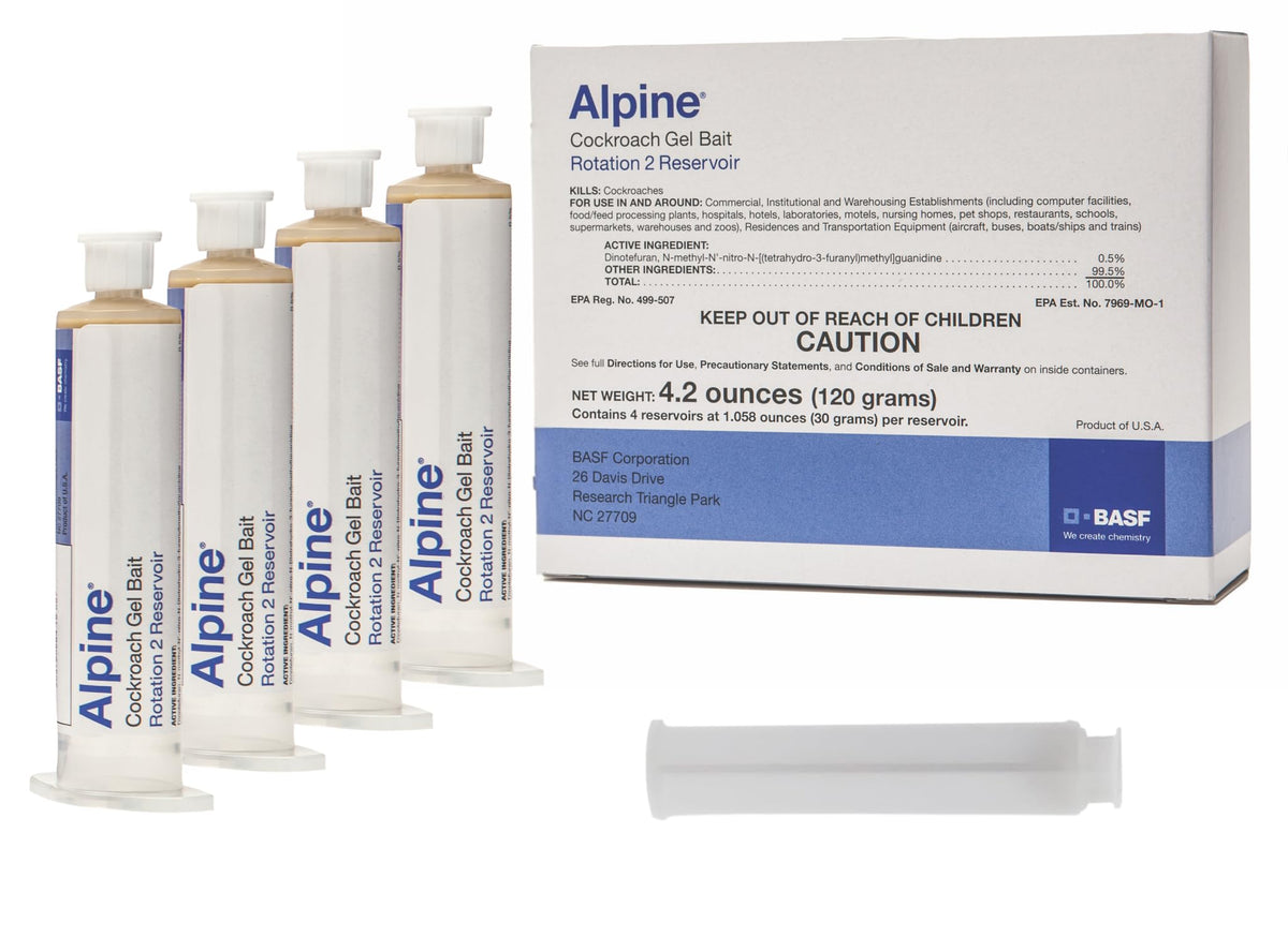 Alpine Rotation 2 front packaging showing four 30 g tubes and professional bait benefit