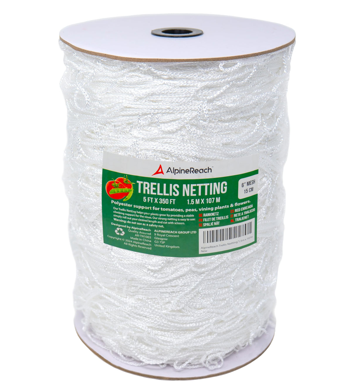 AlpineReach front packaging showing roll and product information benefits easy installation