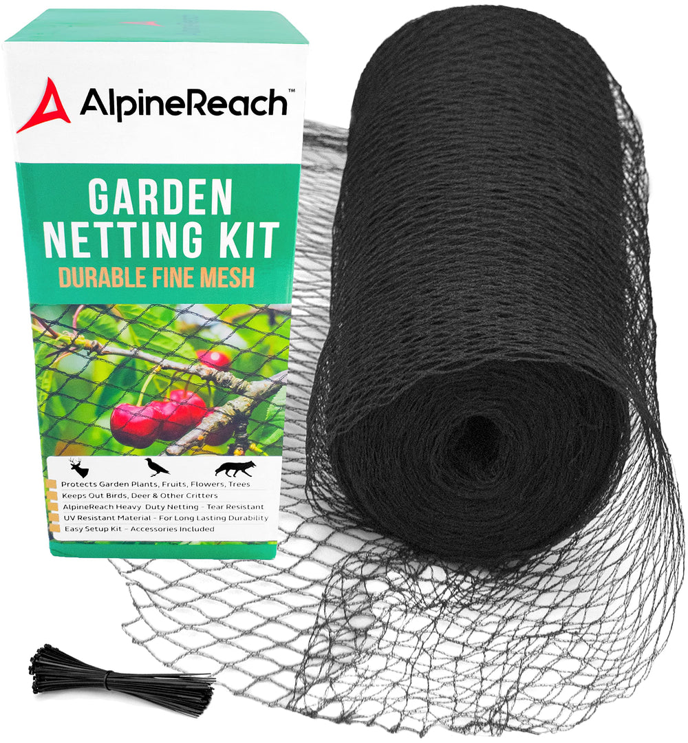 AlpineReach front view of netting roll showing compact packaging and length benefit