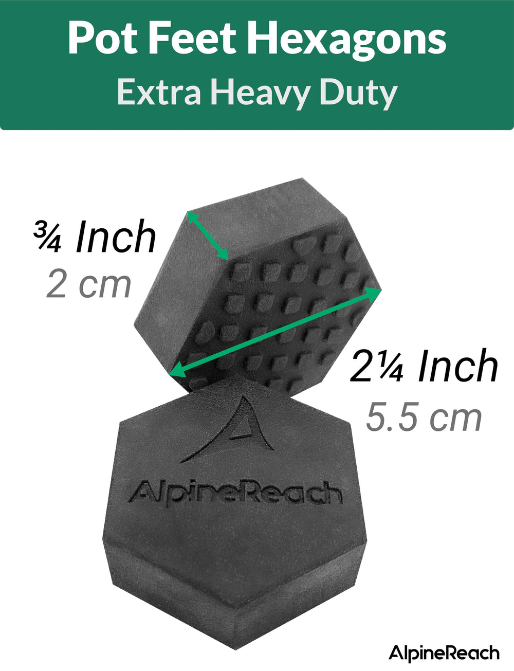 AlpineReach pot feet supporting planters on wood deck preventing stains and rot