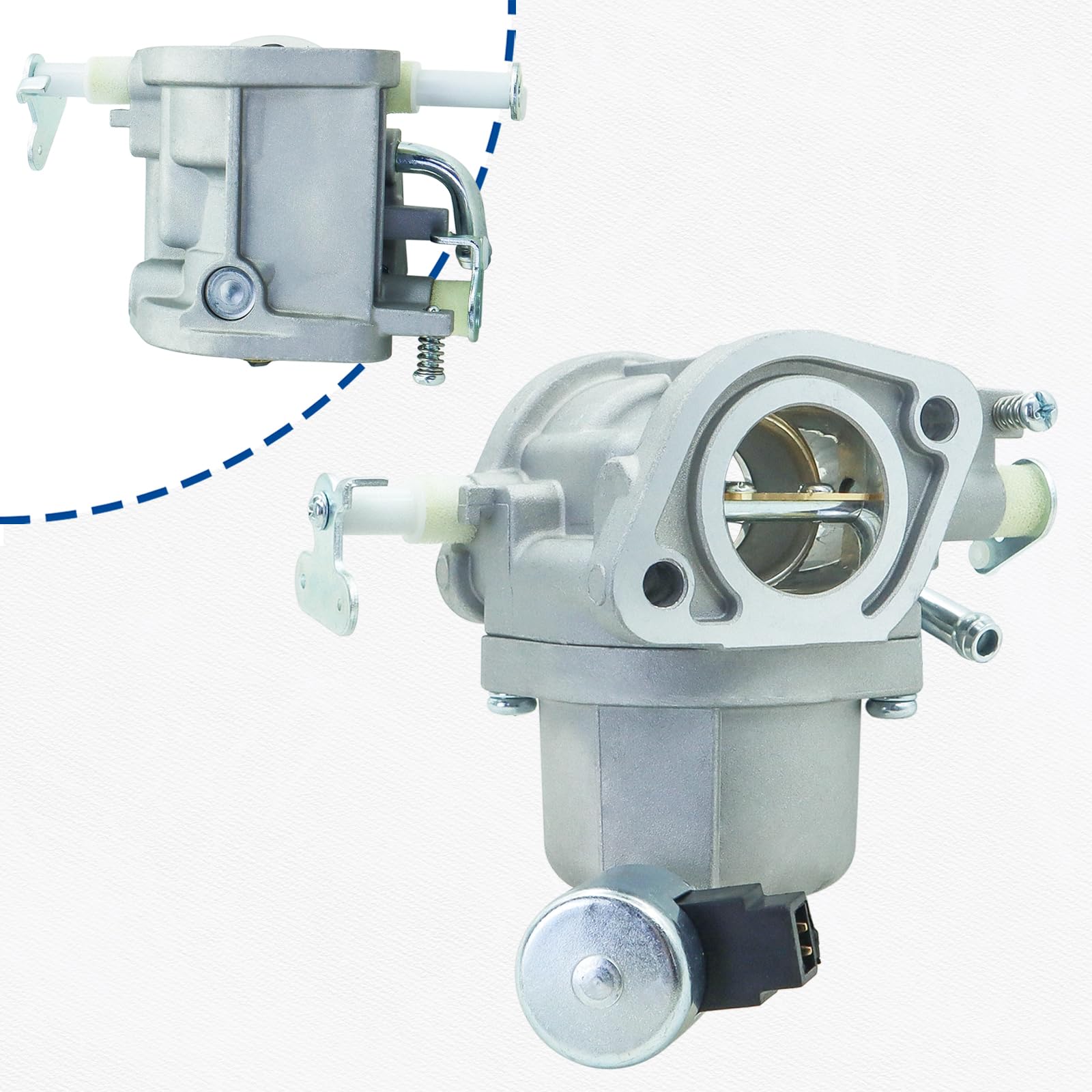 ALRACALL kit parts layout with filters plugs and gaskets for complete service