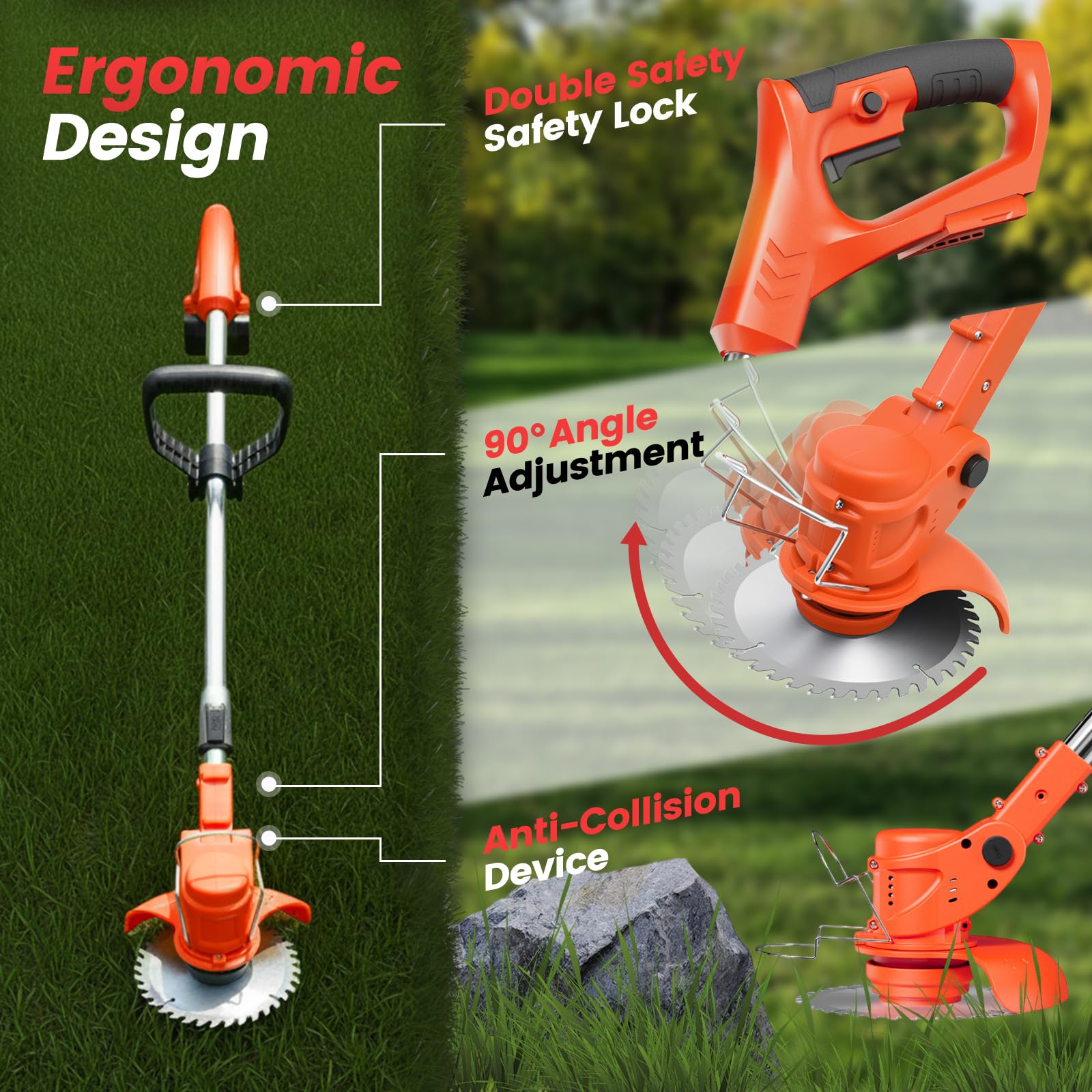ALSO GO assortment of five blades displayed for versatile cutting options