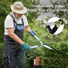 Altdorff hedge shears full length showing polished blades and precise trimming benefit