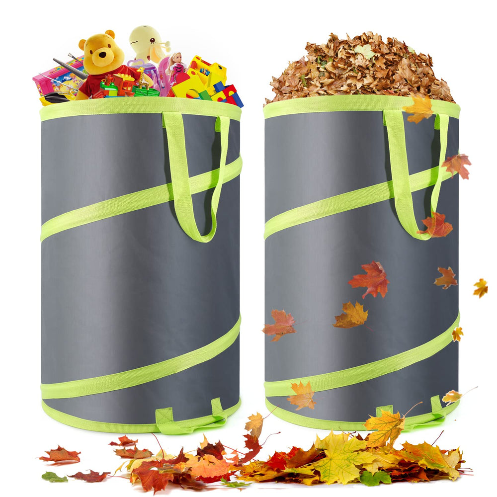 Altdorff front view pop up leaf bag showing stable shape and easy access