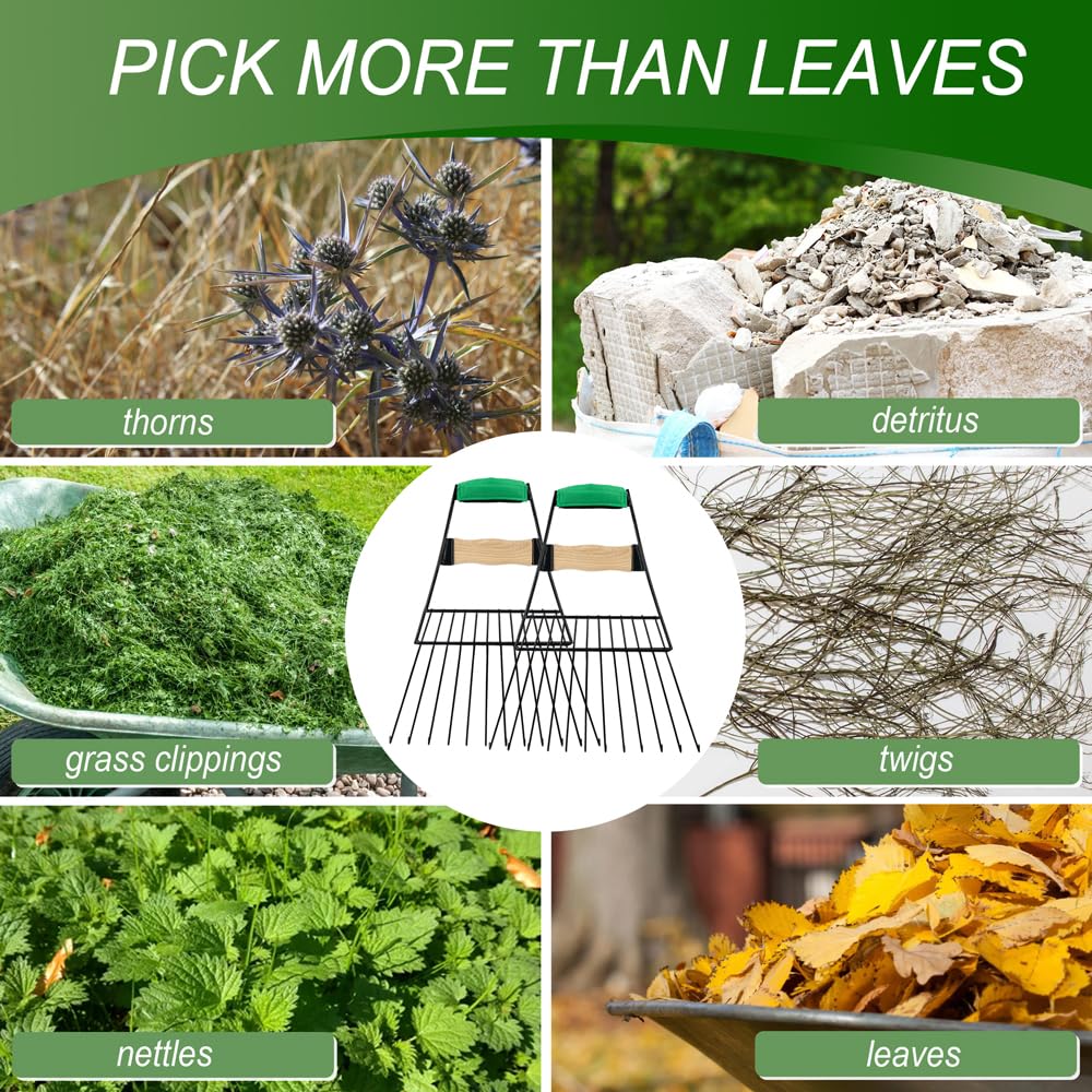 Altdorff scoops collecting leaves on patio for efficient outdoor cleanup