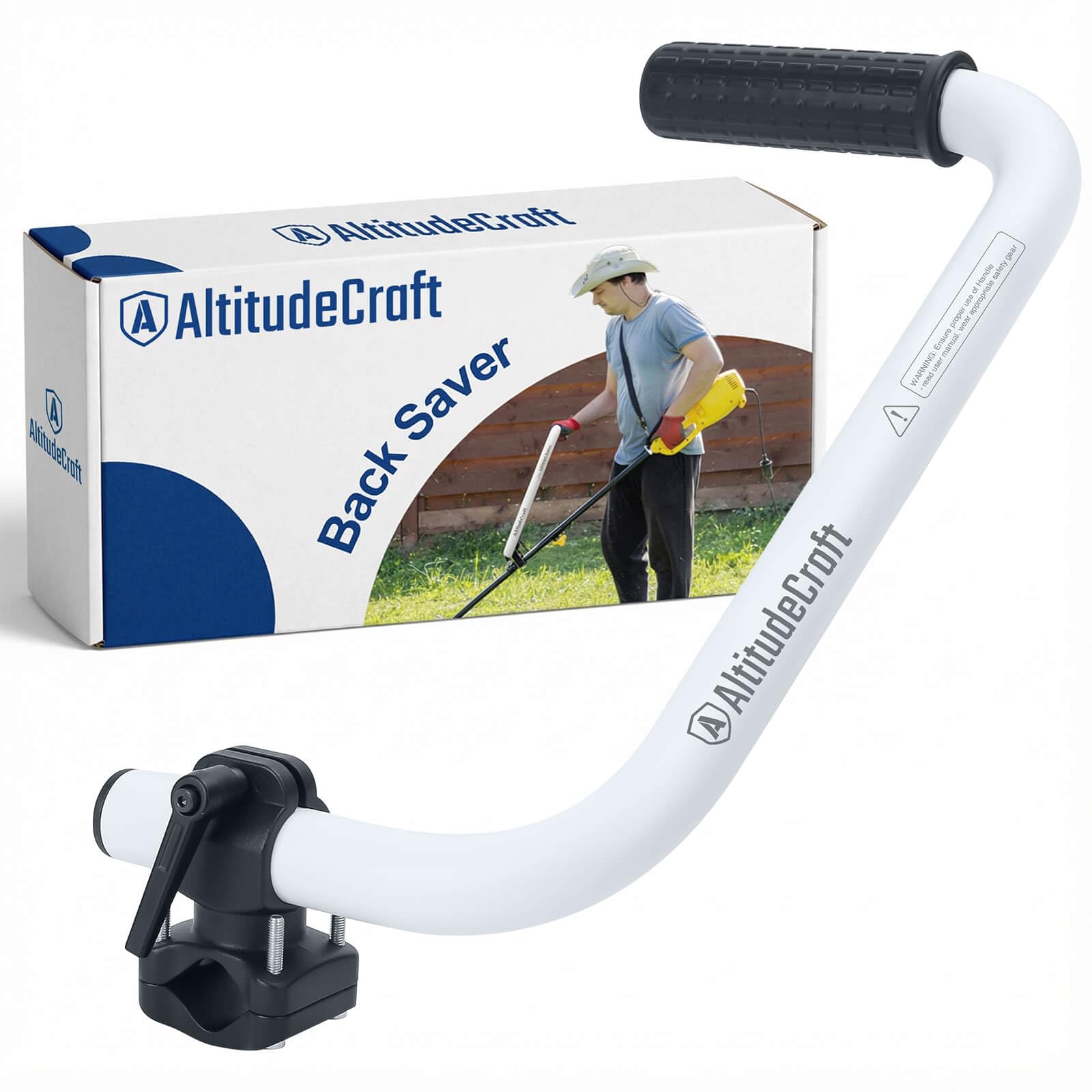 AltitudeCraft front view of handle extension showing ergonomic grip and stability benefit