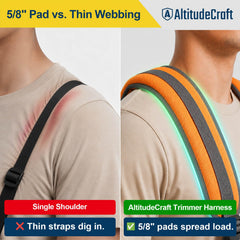AltitudeCraft solid metal snap hook connector for quick, secure trimmer attachment