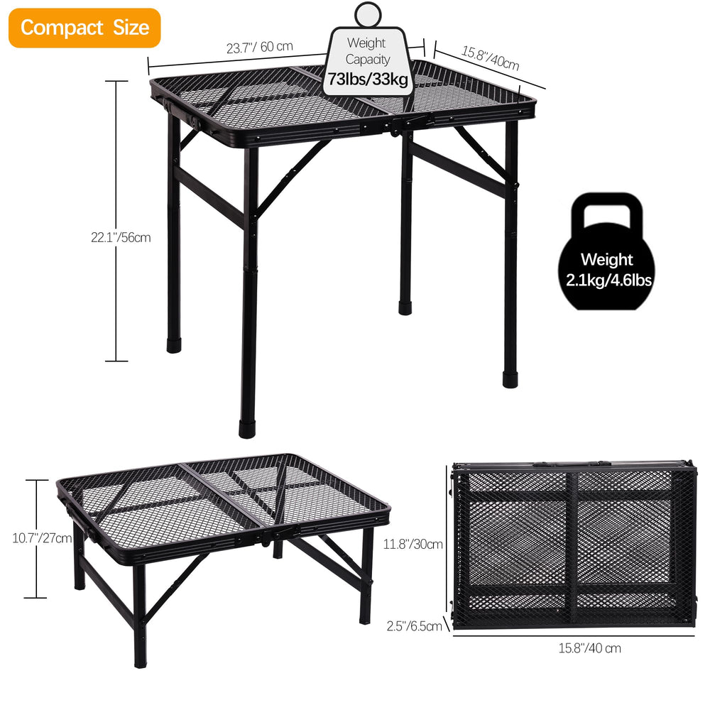 ALZEROOE used as a grill side table providing safe hot-surface support