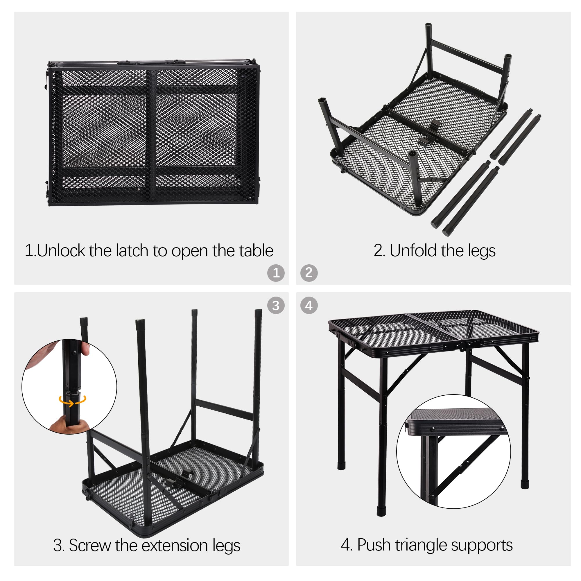ALZEROOE patio setup with snacks illustrating outdoor entertaining ease