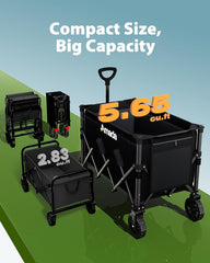 AMADA HOMEFURNISHING folded compact wagon for easy trunk storage benefit