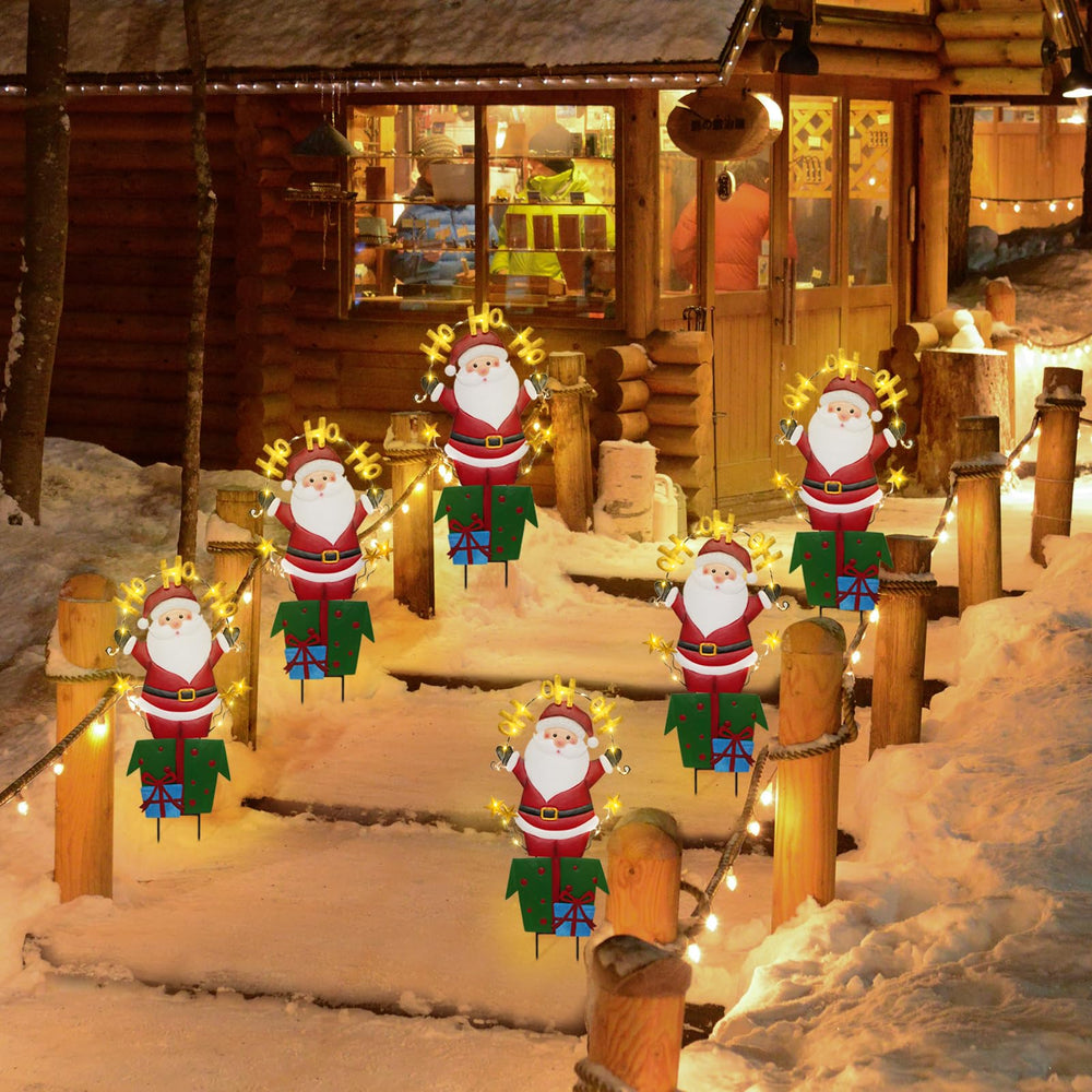 amadecohome grouped display of multiple stakes creating festive scene