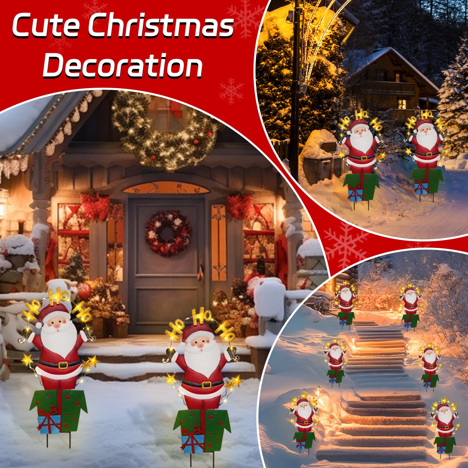 amadecohome nighttime pathway glow improving visibility and holiday ambiance