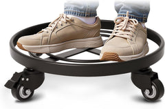 AMAGABELI front view of 12-inch plant caddy showing stable ring and benefits mobility