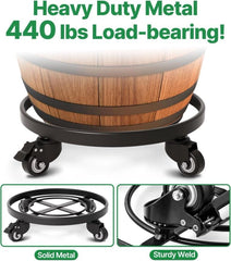 AMAGABELI caster wheels detail illustrating smooth rolling and easy repositioning benefit