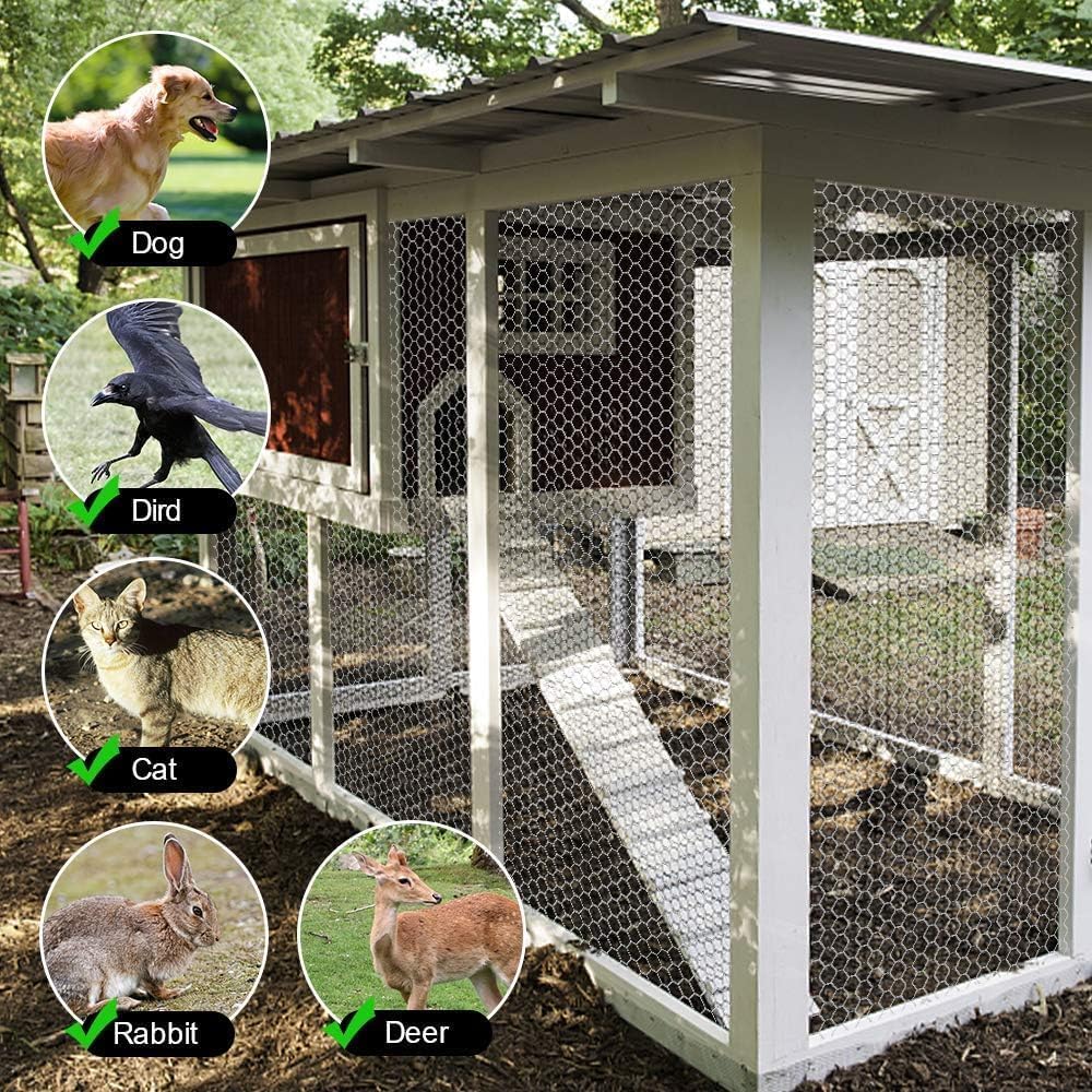 AMAGABELI installed around a chicken coop providing secure airflow and animal containment
