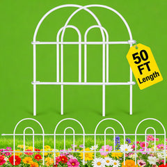 AMAGABELI front view full 50ft fence showing clean border benefit