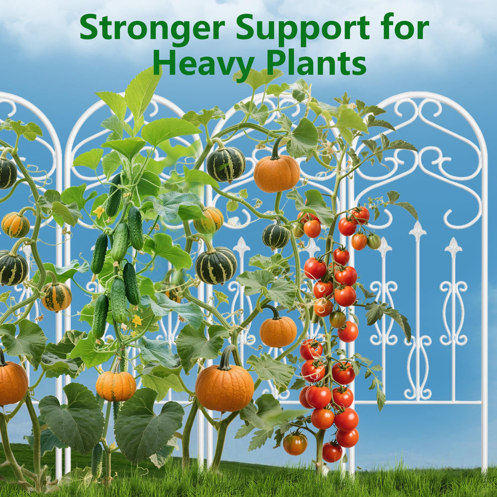 AMAGABELI GARDEN & HOME trellis beside a ruler showing 60-inch height for scale advantage