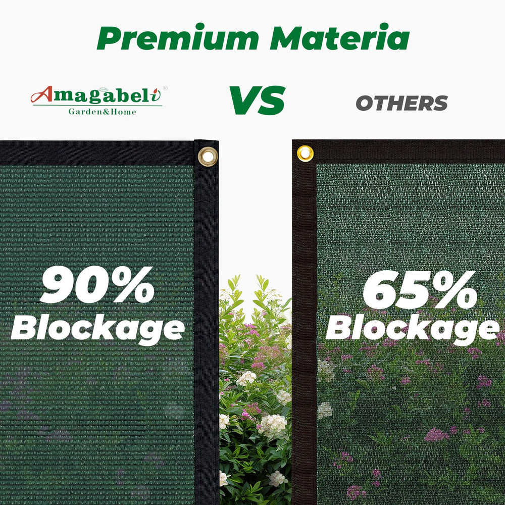 AMAGABELI installed on a chain-link fence creating instant privacy and curb appeal