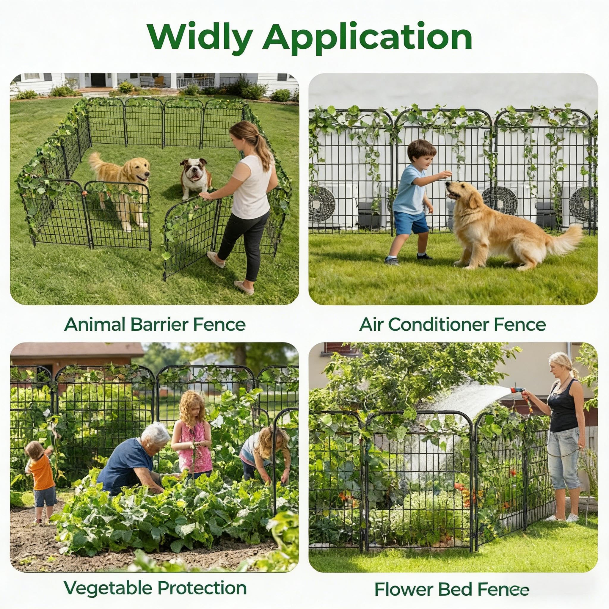 AMAGABELI lifestyle garden flower bed border displaying decorative protection for plants benefit