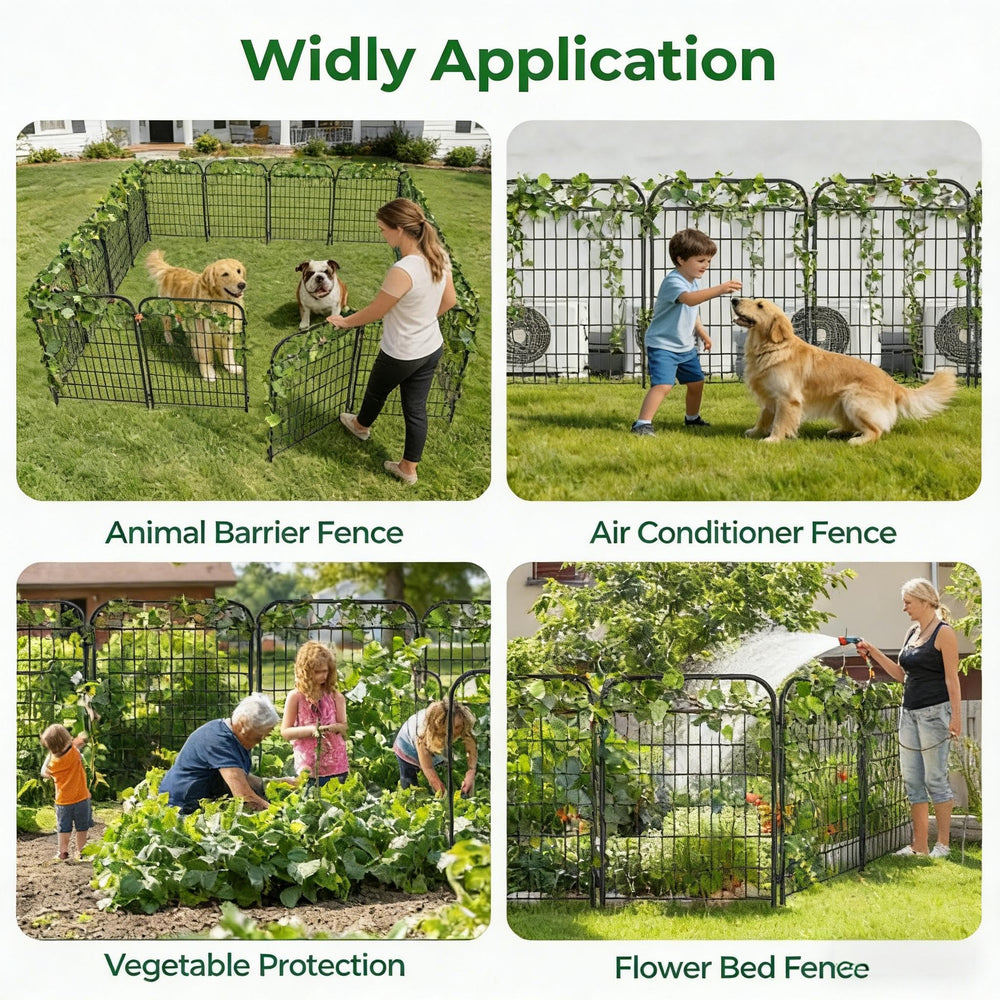 AMAGABELI lifestyle garden flower bed border displaying decorative protection for plants benefit