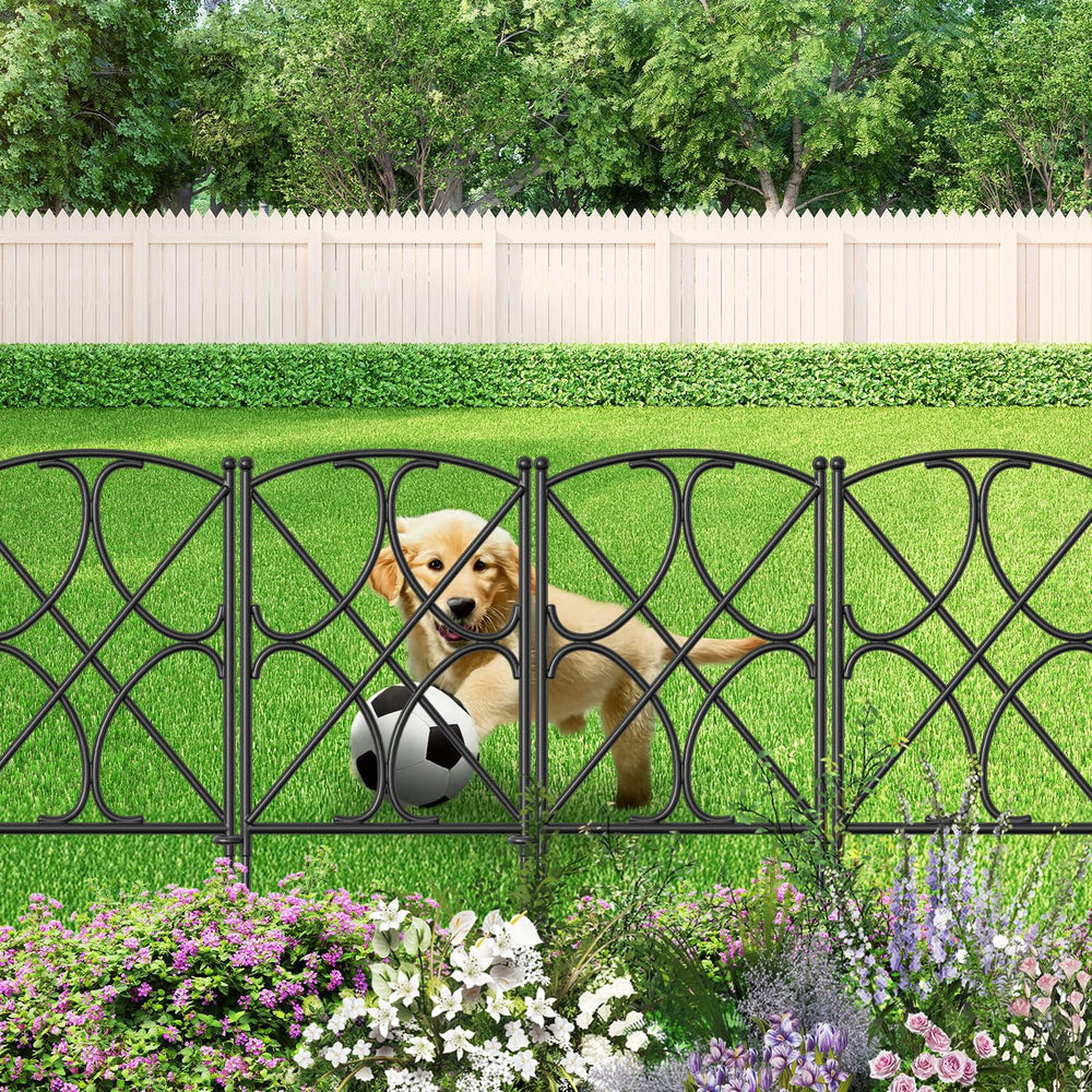 AMAGABELI GARDEN & HOME fence in yard patio scene adding curb appeal benefit