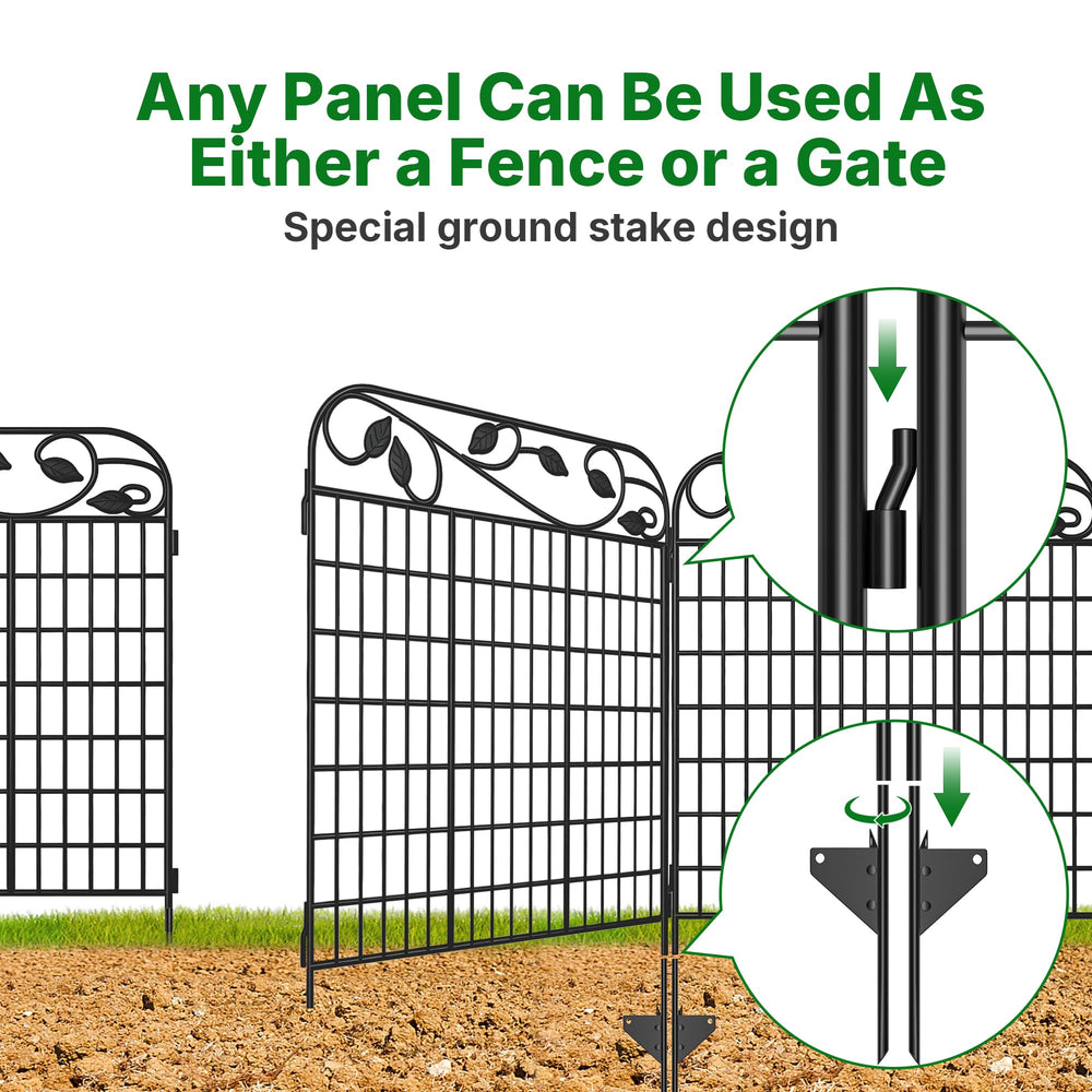 AMAGABELI panel inserted into soil showing no-tools installation and quick setup benefit