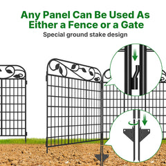 AMAGABELI panel inserted into soil showing no-tools installation and quick setup benefit