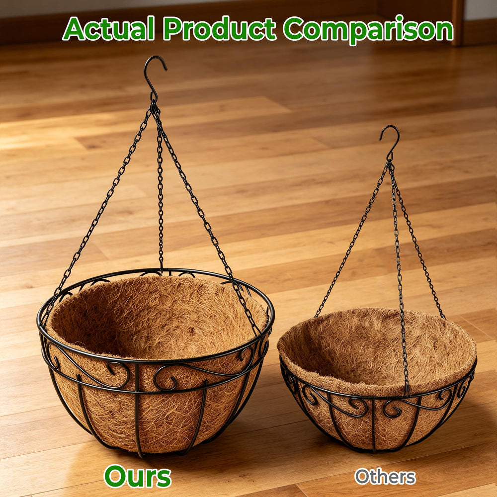 AMAGABELI baskets filled with trailing plants showcasing decorative planting ideas