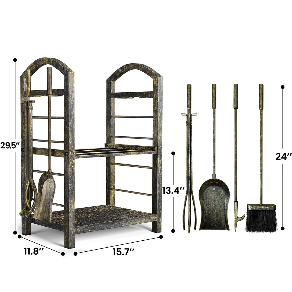AMAGABELI rack next to shoe for size comparison showing compact portability
