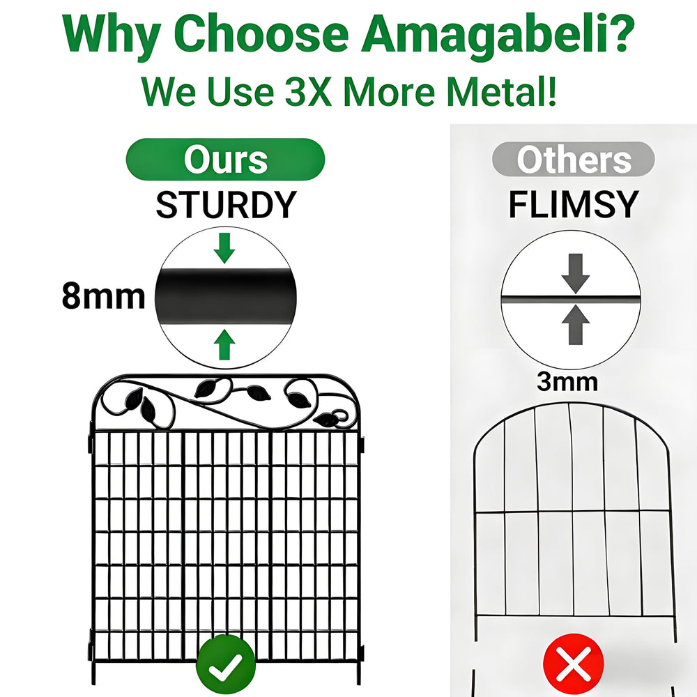 AMAGABELI scale with person showing 44-inch height for effective pet containment benefit