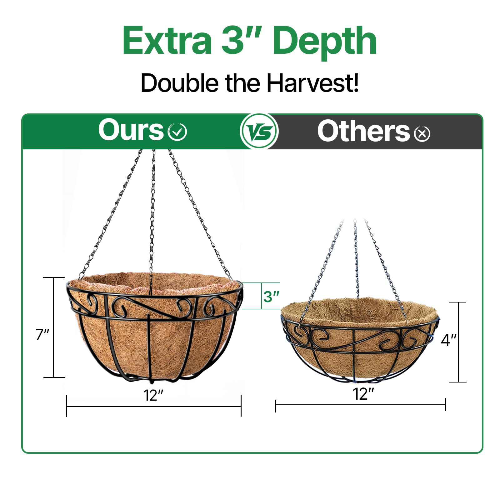 AMAGABELI GARDEN & HOME styled display of four baskets, great for layered décor