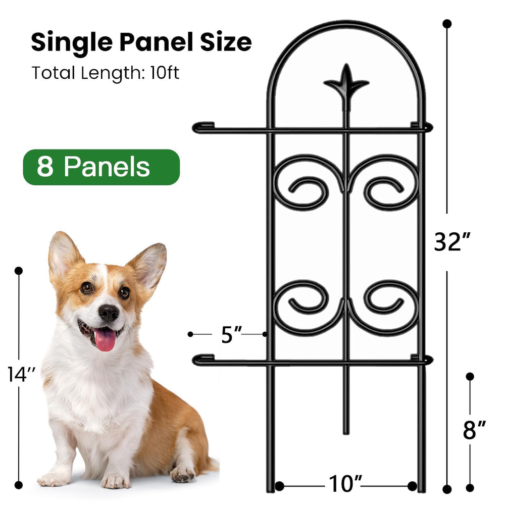 AMAGABELI fence beside shovel showing 32-inch height and scale