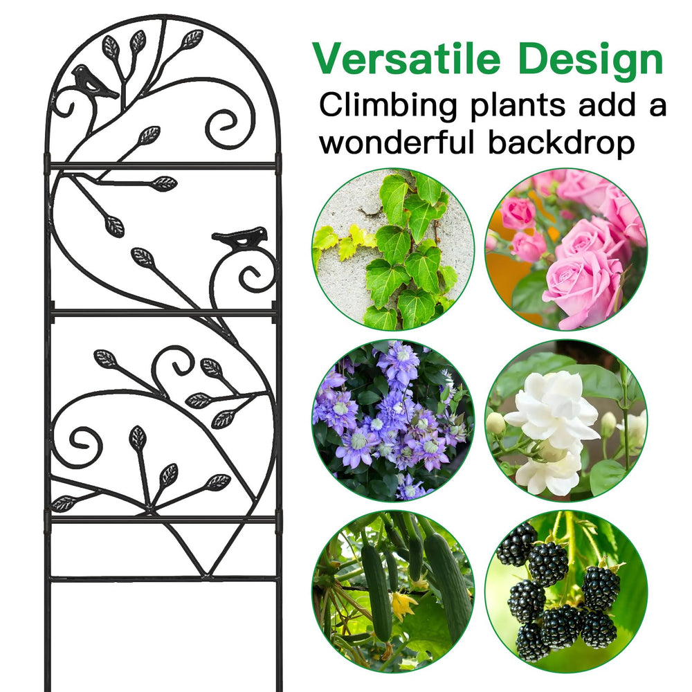 AMAGABELI trellis beside a ruler illustrating 47-inch height for planning