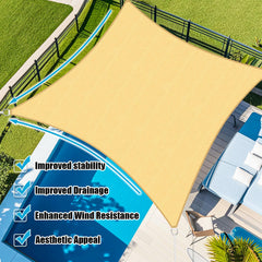 Amagenix installed over backyard patio offering comfortable shaded seating and sun protection