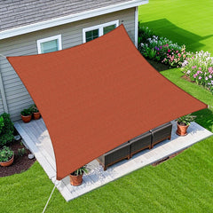 Amagenix sun shade sail installed over patio providing cool shaded area