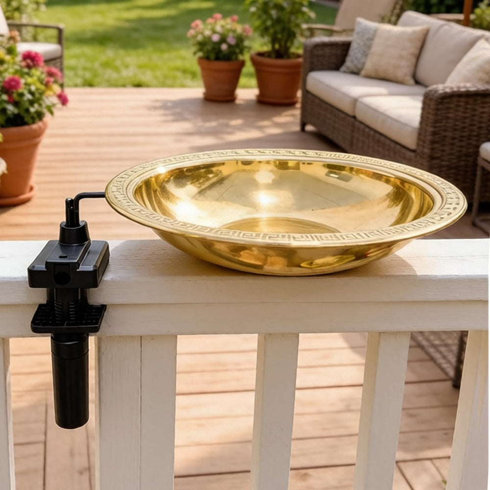 AMAURAS close-up of metal basin texture highlights durable, easy-clean finish