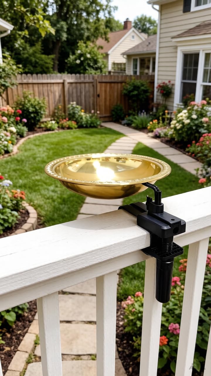 AMAURAS side view displays 12-inch diameter and shallow 2.6-inch depth