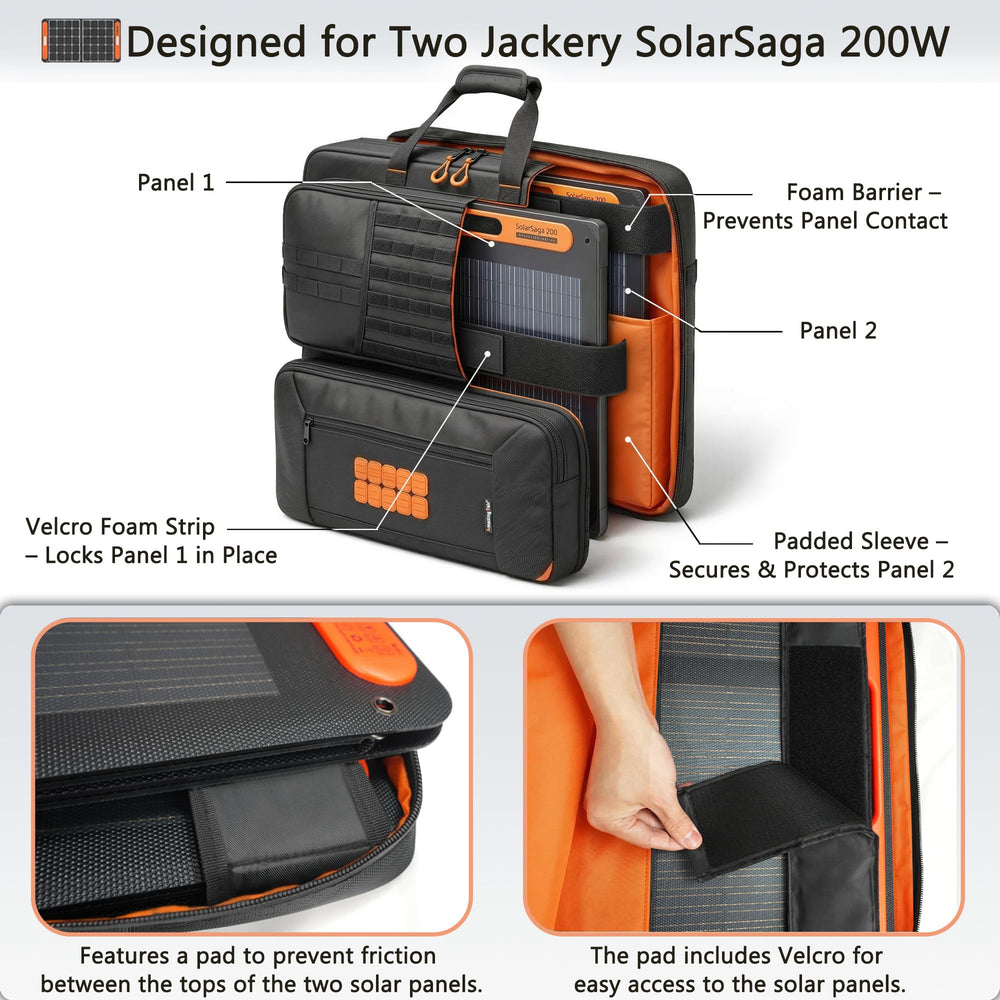 Amazing Fair inside view with foam divider and Velcro straps protecting panels