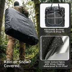 Amazing Fair water-resistant cover fitted over case to protect from rain