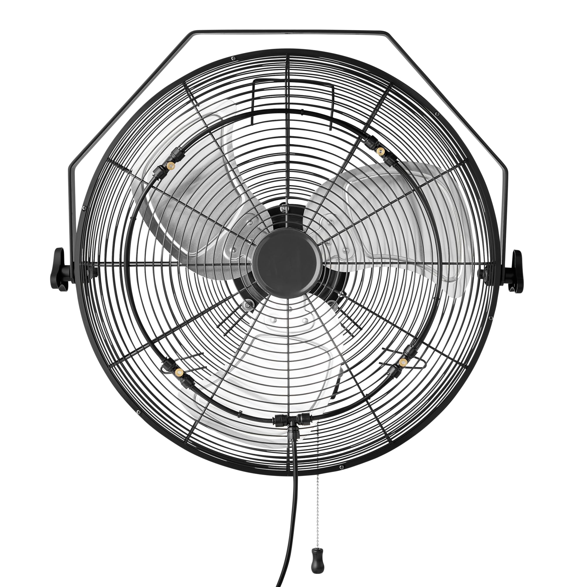 Amazon Basics front view showing fan profile and fast cooling