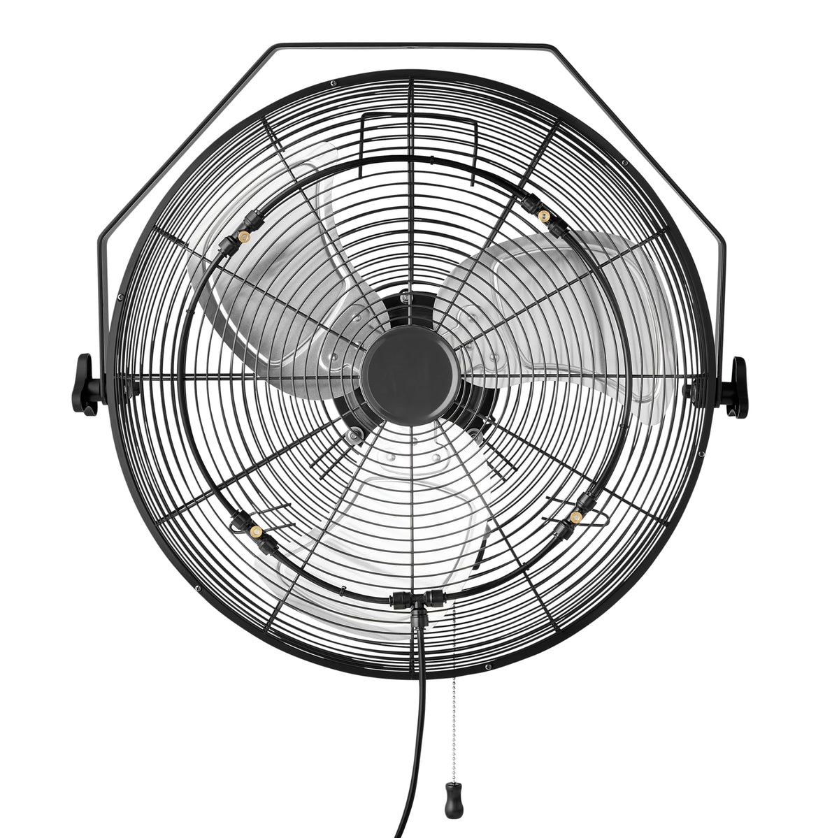 Amazon Basics front view showing fan profile and fast cooling