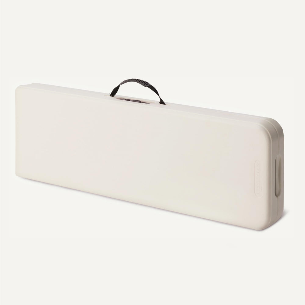 Amazon Basics close-up of safety lock on middle leg ensuring secure, stable seating