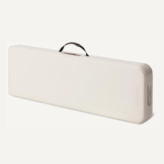 Amazon Basics close-up of safety lock on middle leg ensuring secure, stable seating