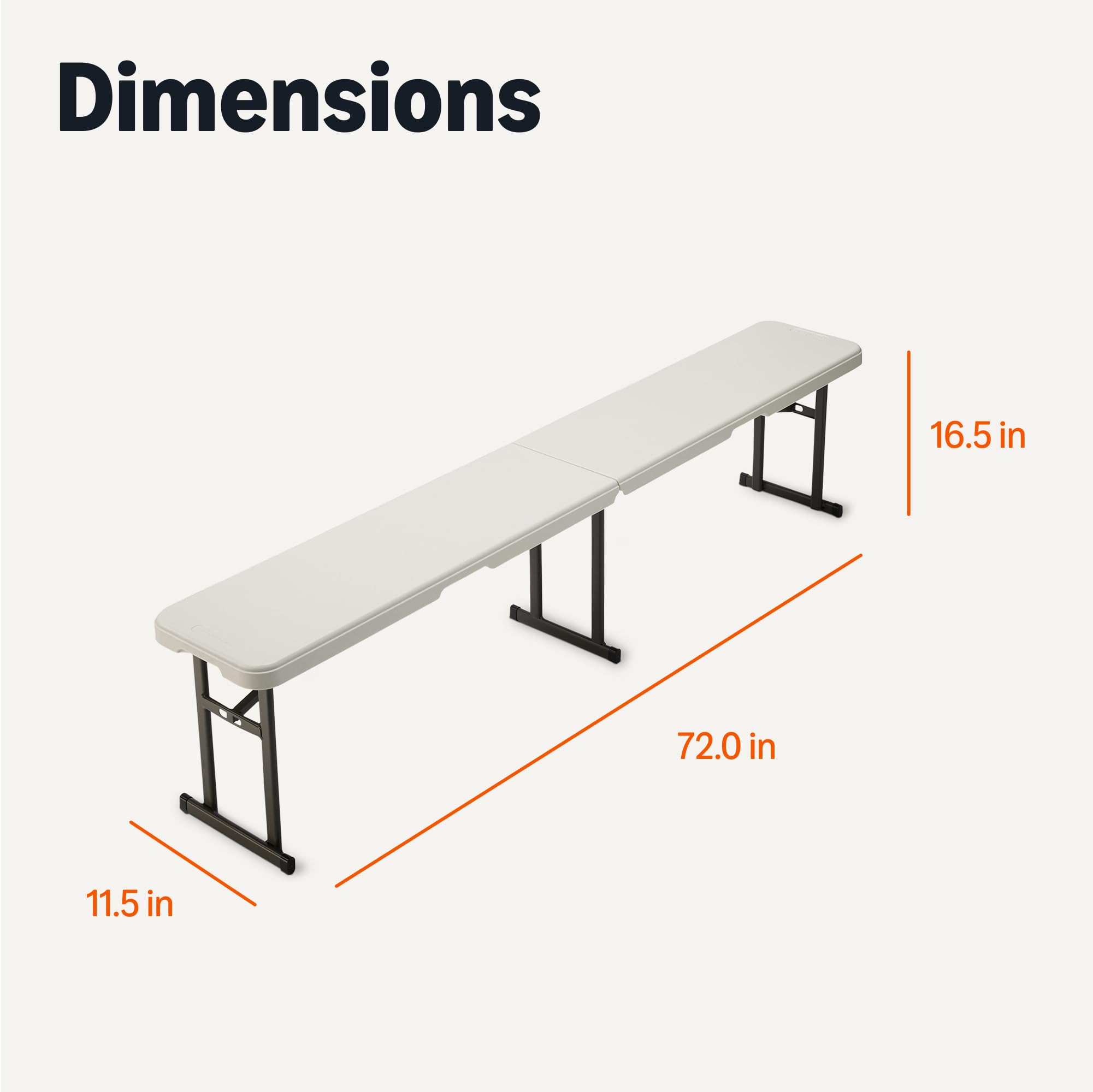 Amazon Basics bench next to a chair showing 6-foot length for clear size comparison