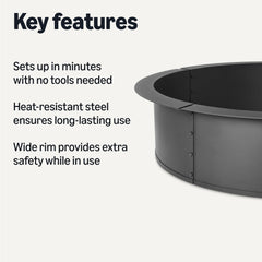 Amazon Basics close-up of black high-temp coating highlighting rust resistance